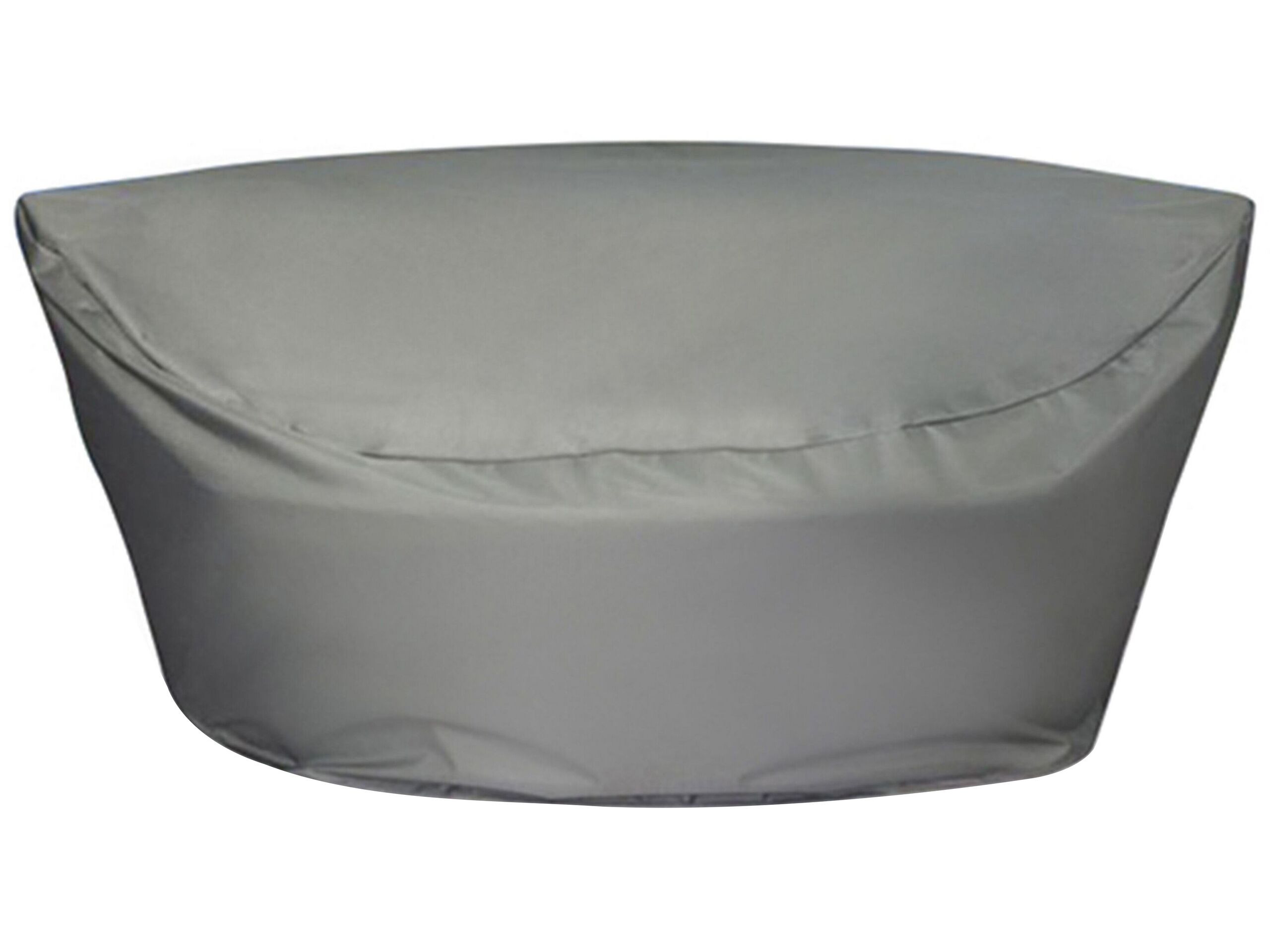 Garden Furniture Cover Grey Pvc Coated Fabric 170 X 230 X 75 Cm