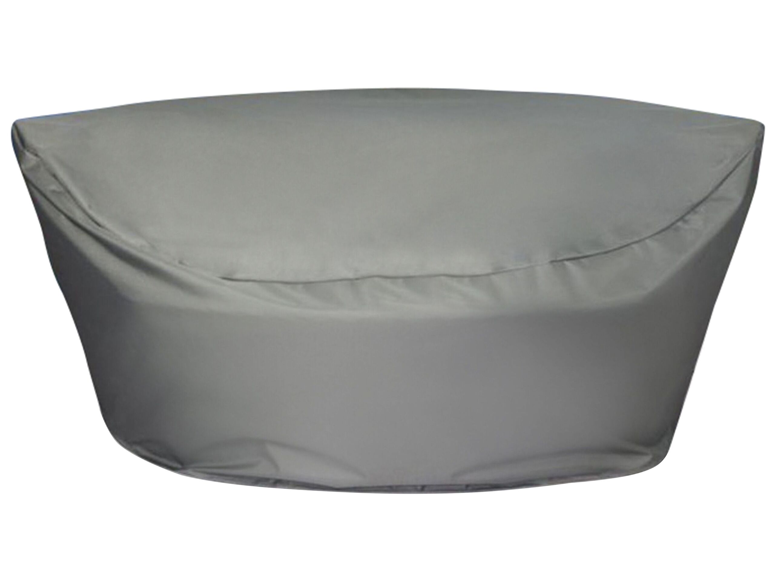 Garden Furniture Cover Grey Pvc Polyester 140 X 135 X 80 Cm Rain Cover