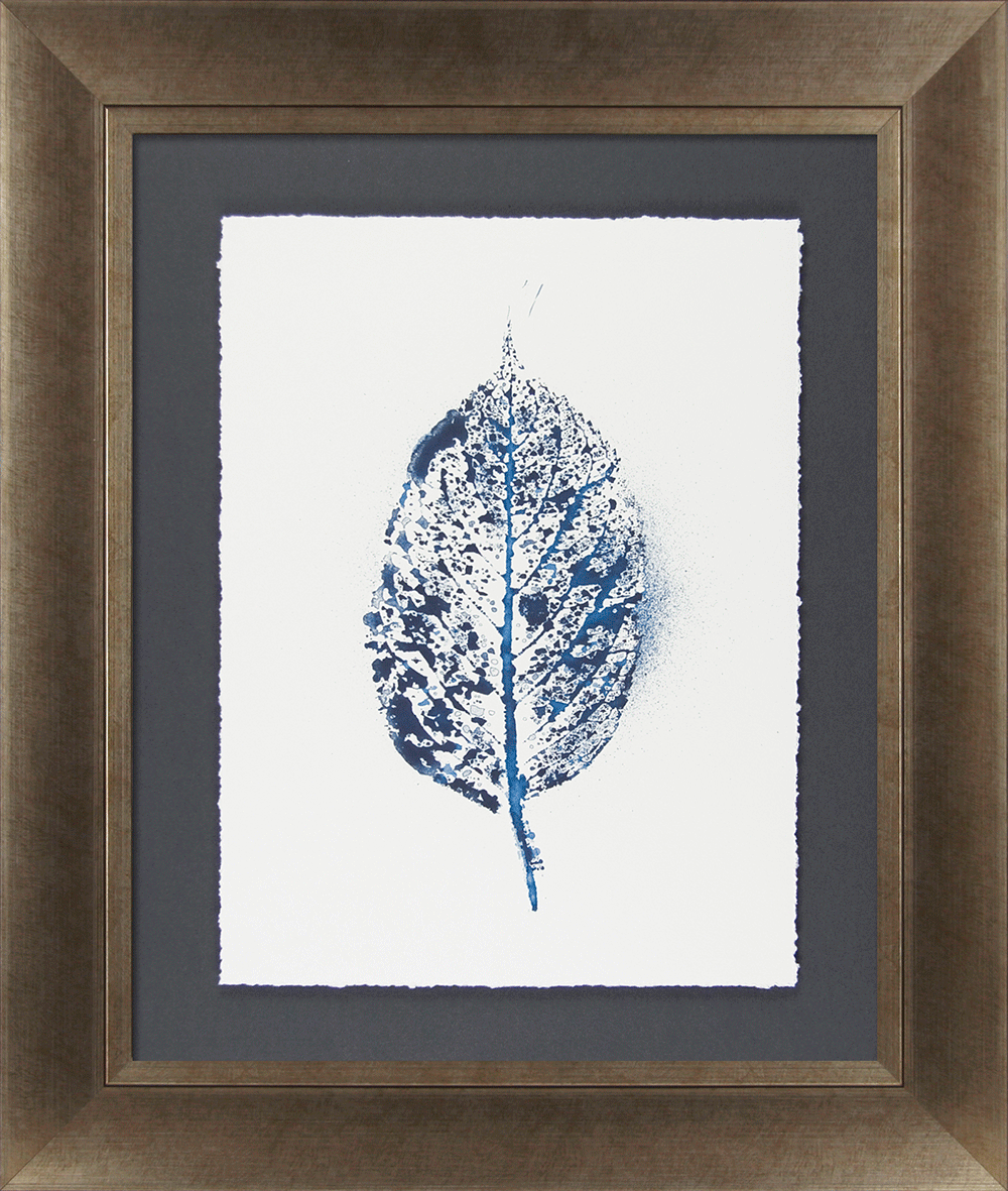 New Beginnings In Blue Iii By Amy Evans - Framed Art