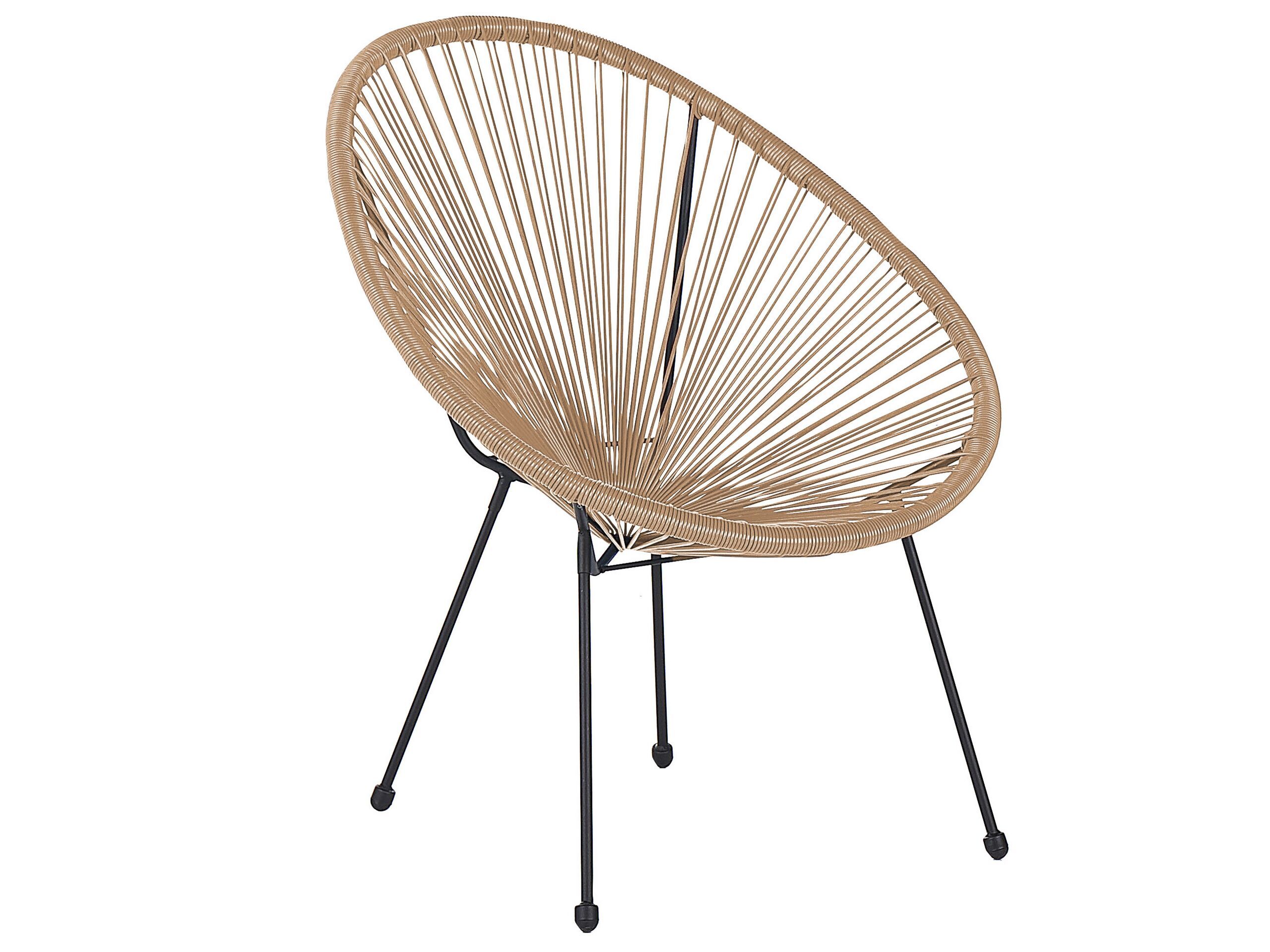 Garden Chair Natural Pe Rattan Papasan Outdoor Indoor Furniture Deep Seat