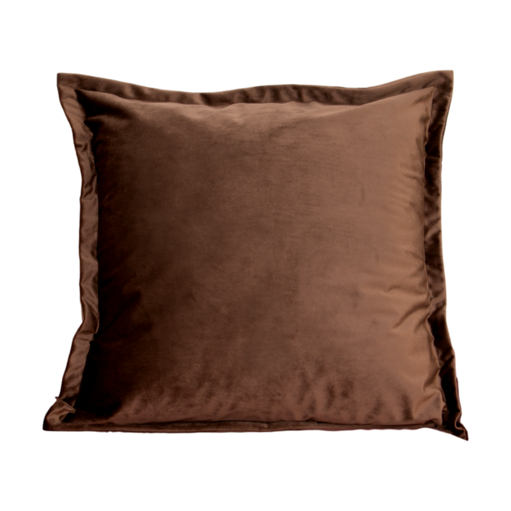 Brown Velvet Cushion Cover