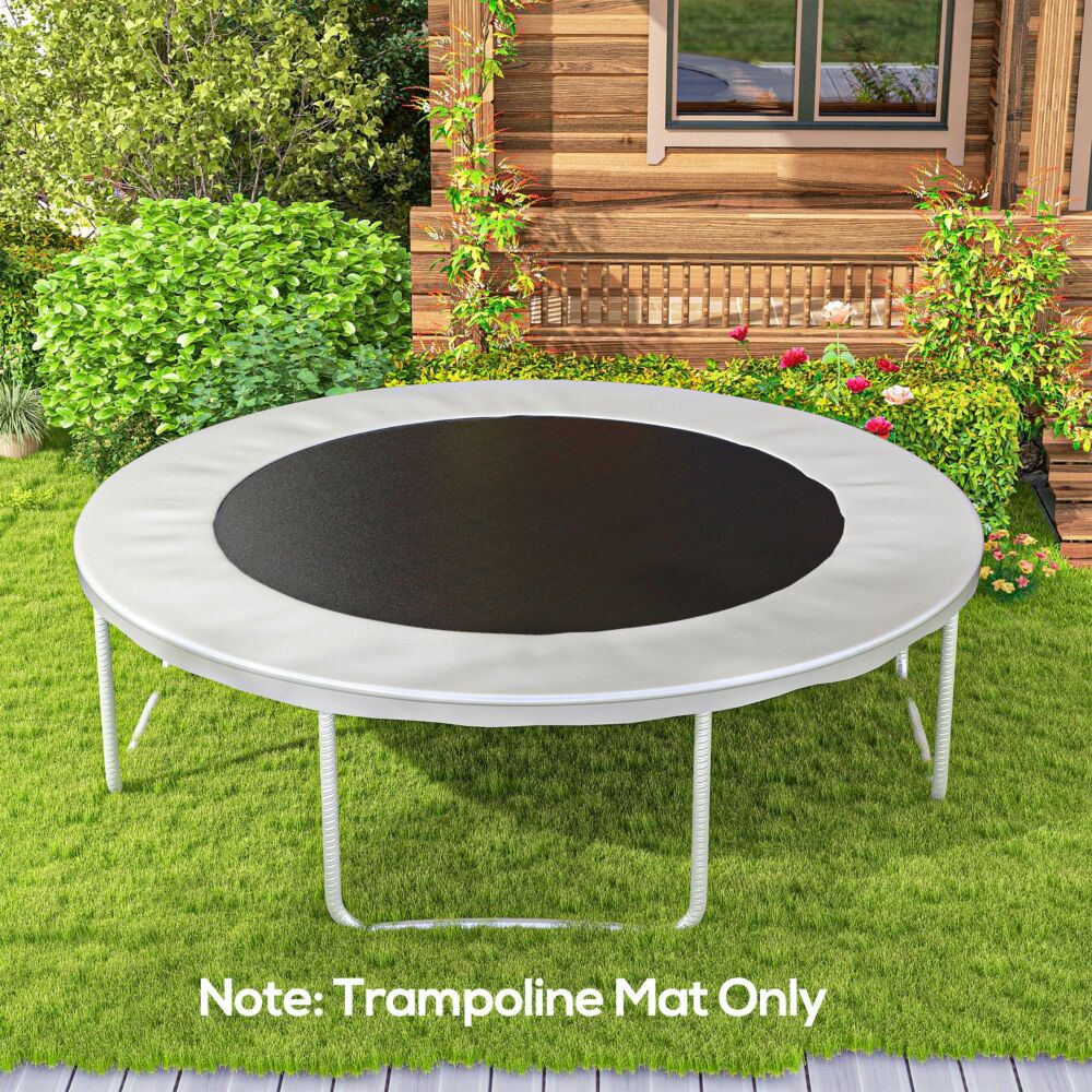 Sportnow Replacement Trampoline Mat With Spring Pull Tool And 72 V-hooks, Fits 12ft Trampoline Using 14cm Springs