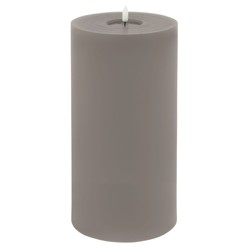 Luxe Collection Melt Effect 6x12 Grey Led Wax Candle