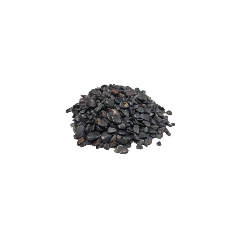 Black Tourmaline Gemstone Chips Bulk - 1kg