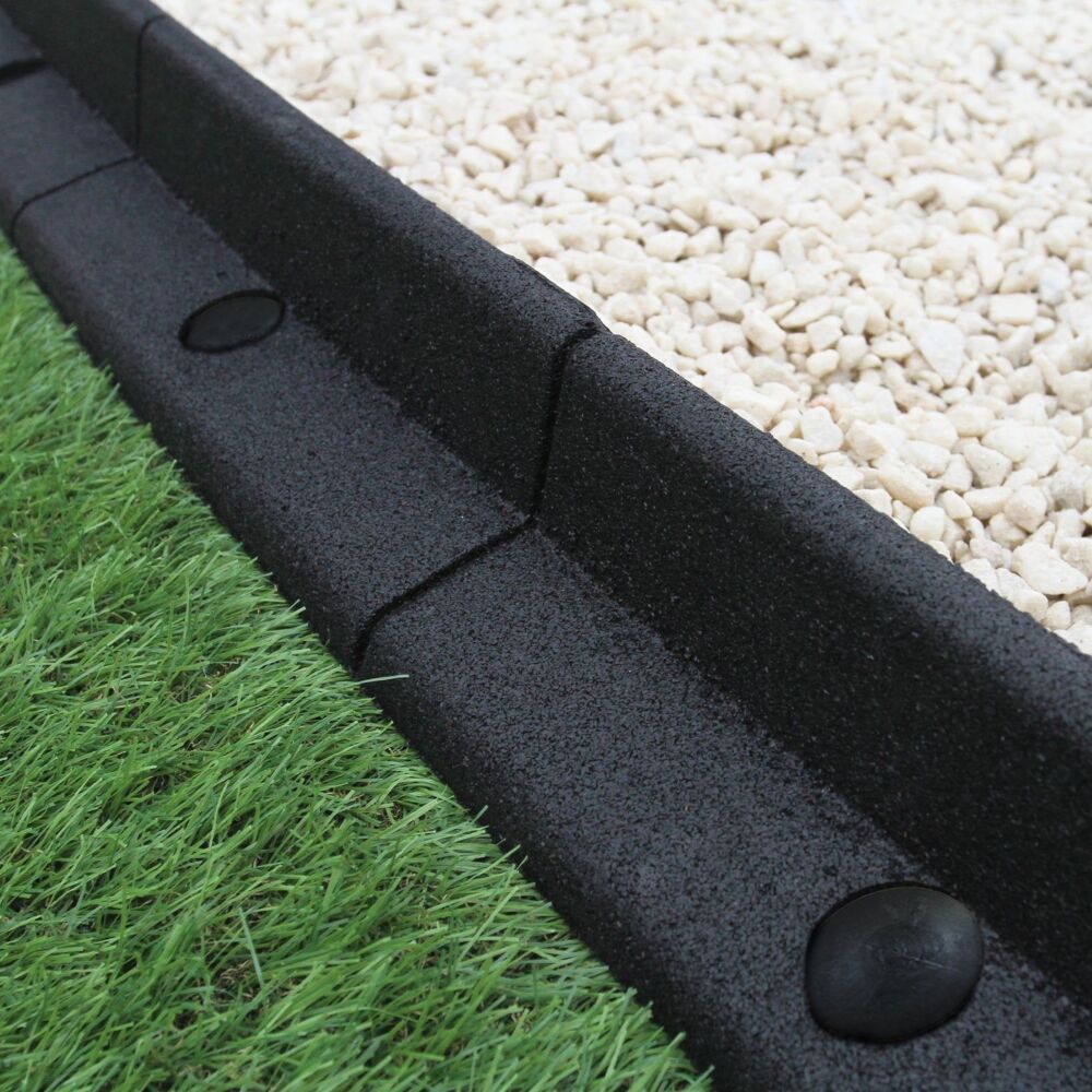 Flexible Lawn Edging Black 1.2m X 30