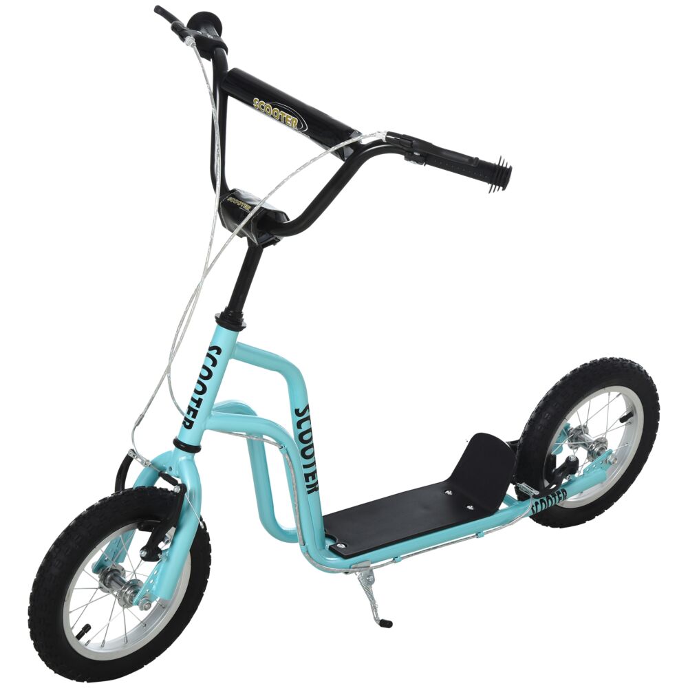 Homcom Kids Steel Height Adjustable Kick Scooter Blue/black