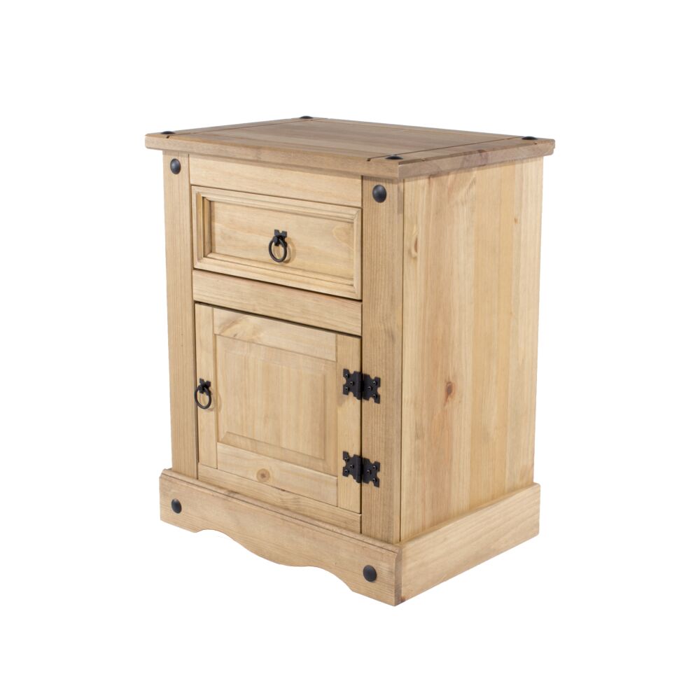 Corona 1 Door, 1 Drawer Bedside Cabinet