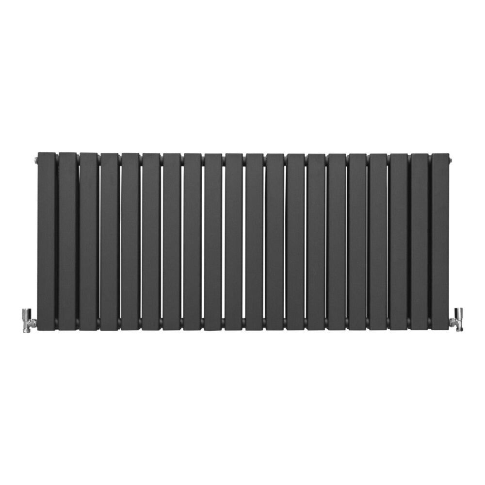 Designer Flat Panel Radiators Anthracite Grey 600mm X 1400mm