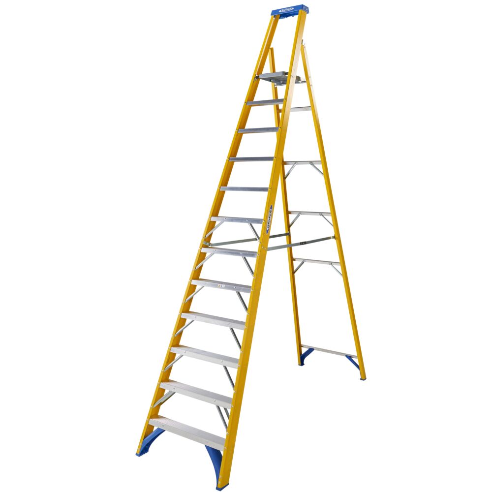 Fibreglass Platform Stepladder 12 Tread - 7171218