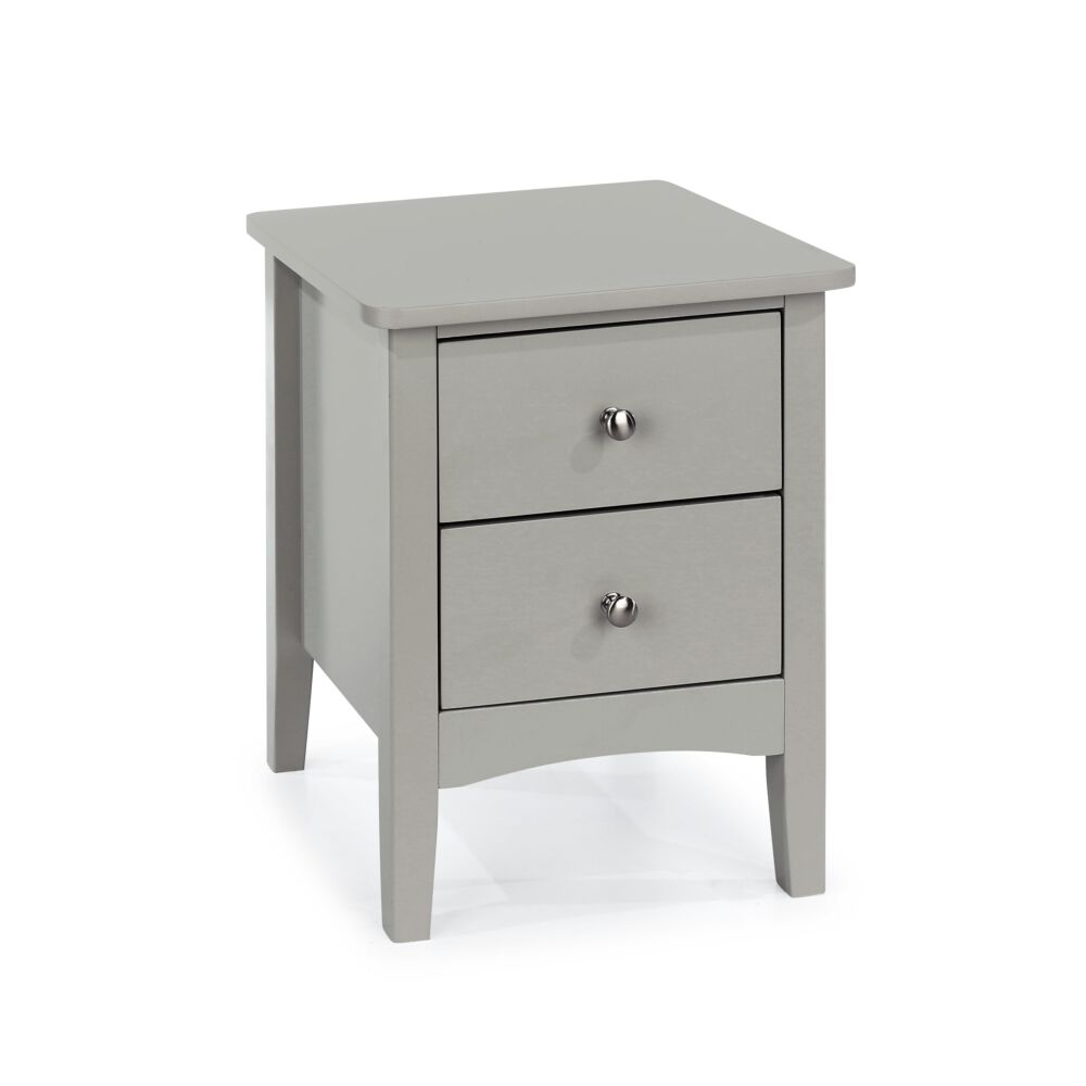 Como Grey 2 Petite Drawer Bedside Cabinet