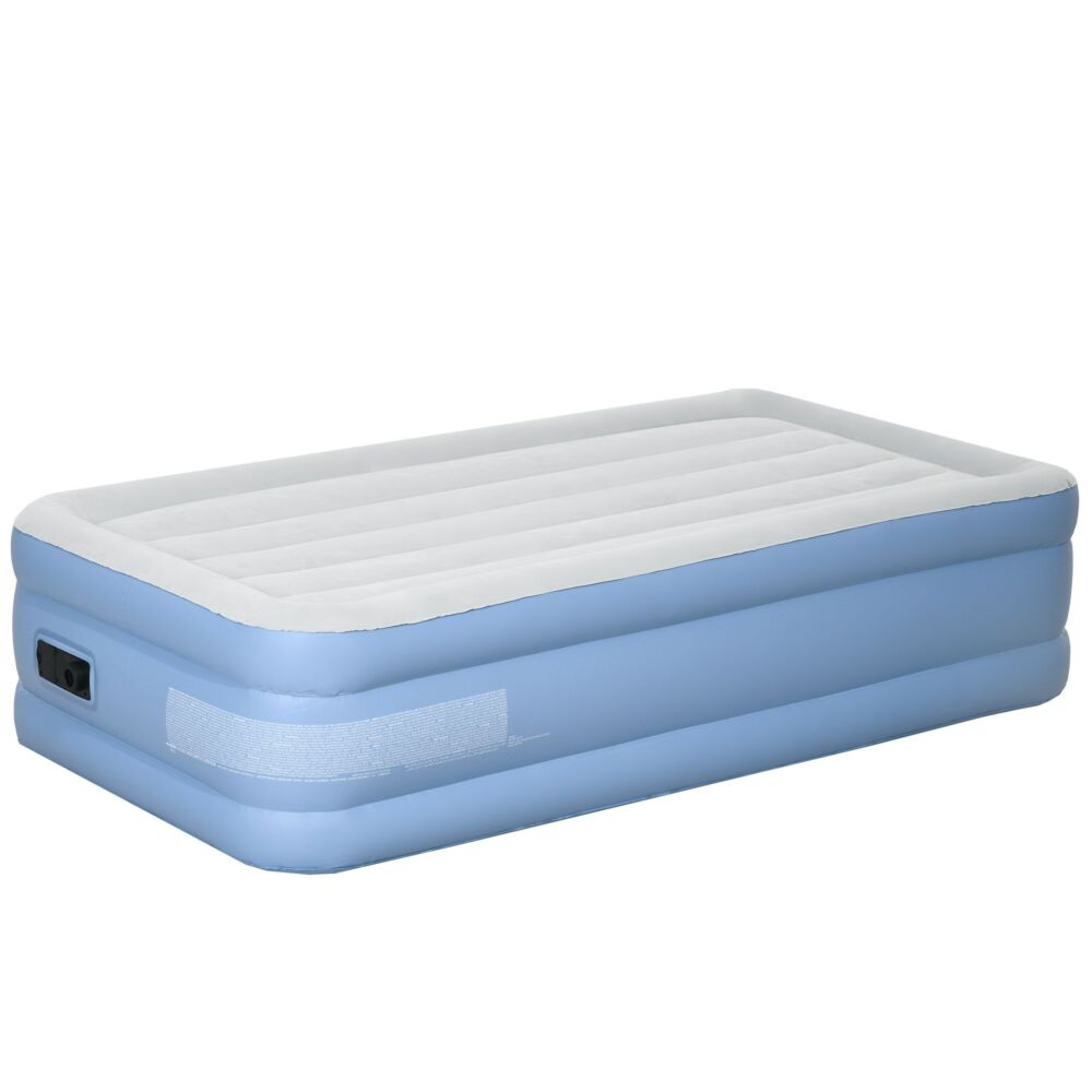 Outsunny Widened Single Inflatable Mattress, With Built-in Electric Pump