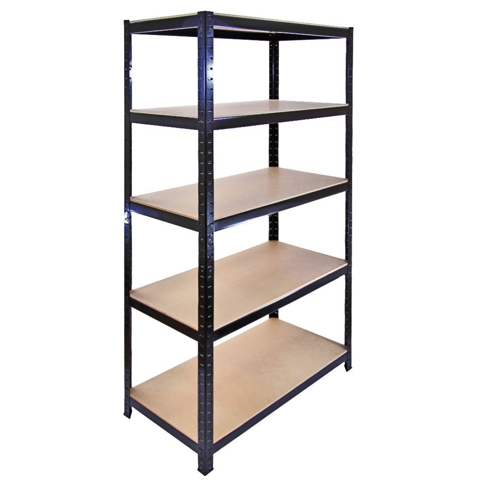 Monster Racking T-rax Warehouse & Garage Metal Shelving, Black, 90cm W, 45cm D, Set Of 10