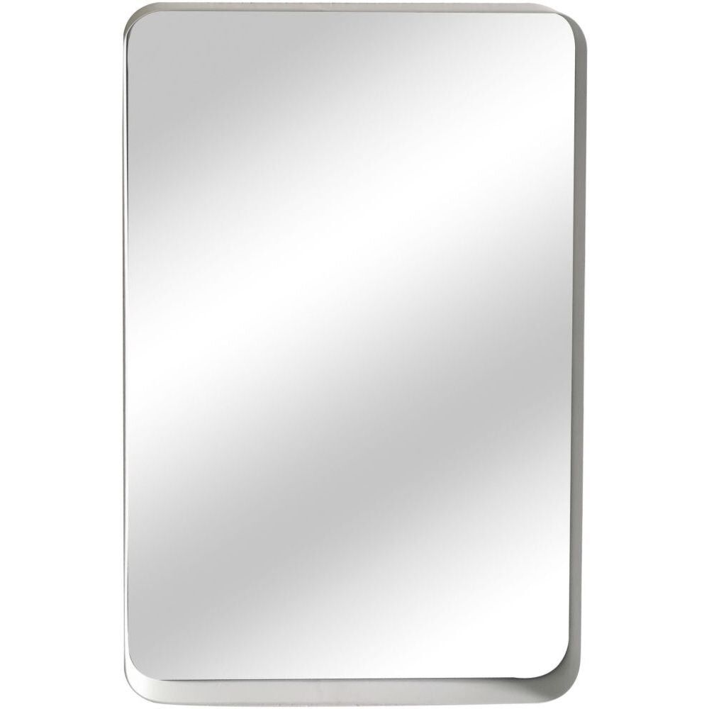 White Iron Framed Mirror