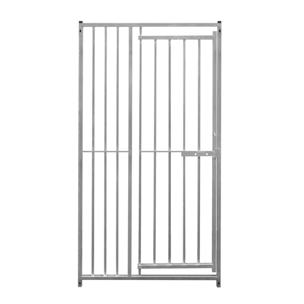 1m Dog Run Panel With Door – 8cm Bar Spacing