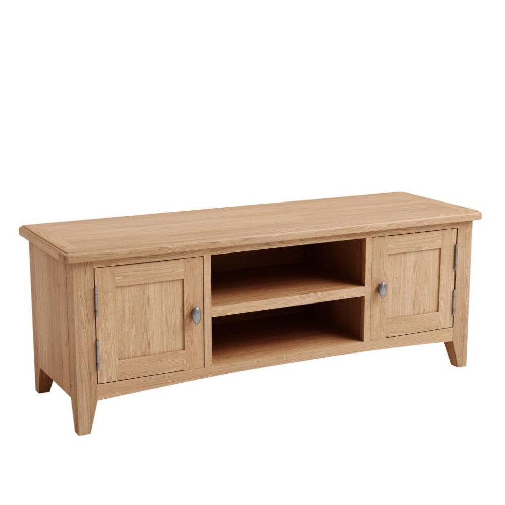 Large Tv Unit Light Oak