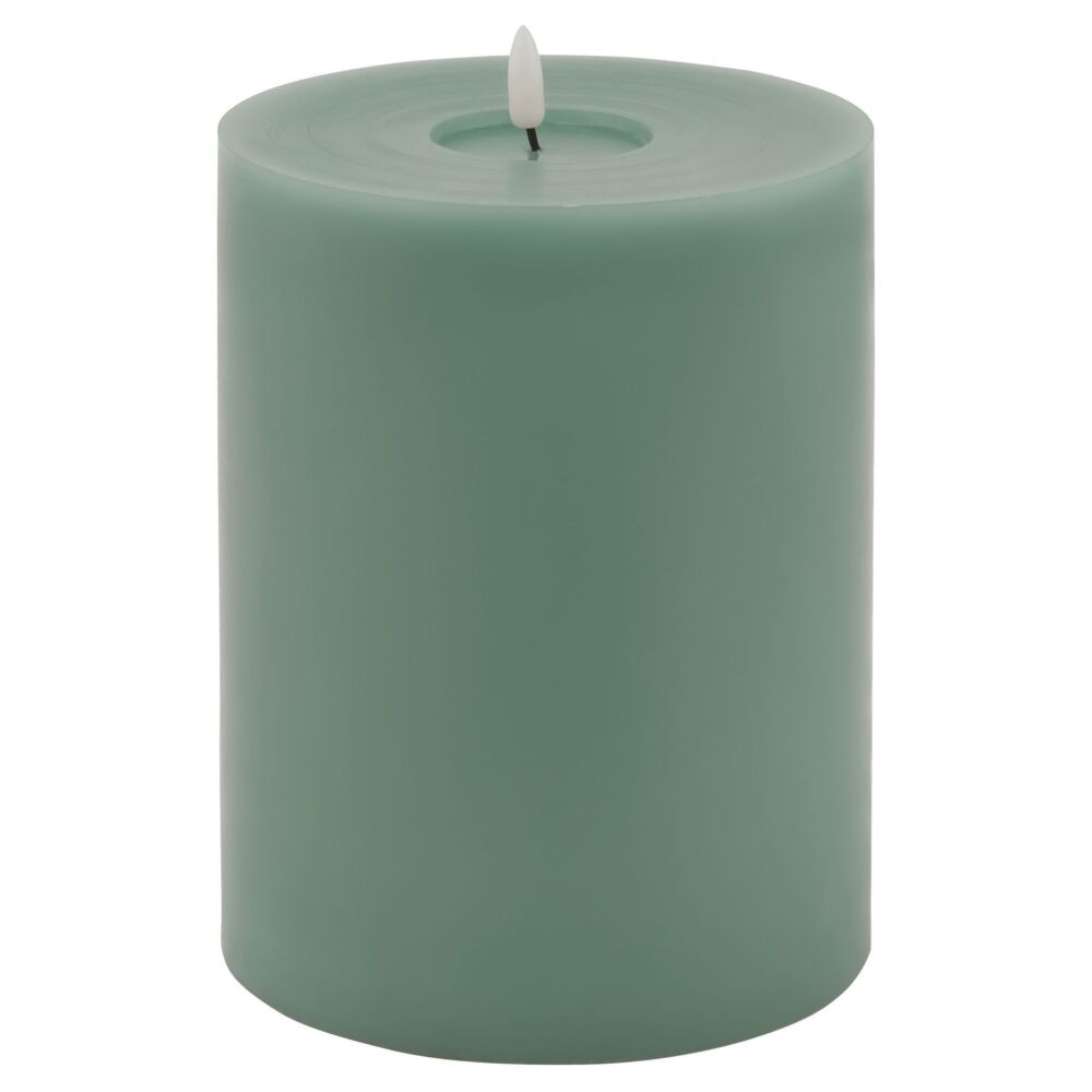 Luxe Collection Melt Effect 6x8 Sage Led Wax Candle