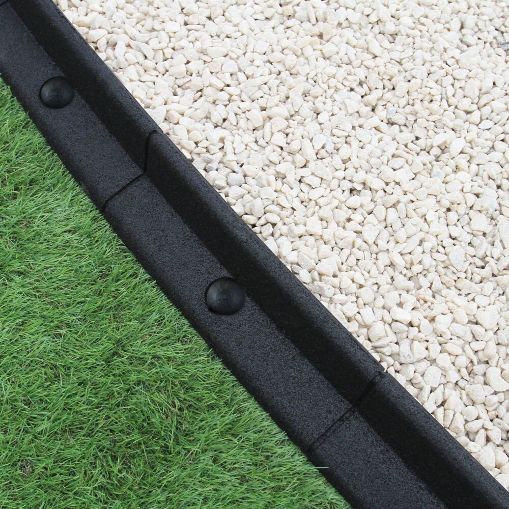 Flexible Lawn Edging Black 1.2m X 24