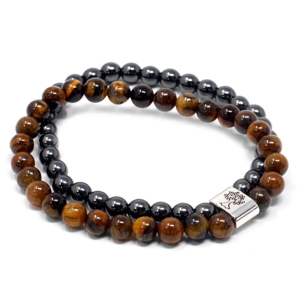 Magnetic Gemstone Bracelet - Tiger Eye