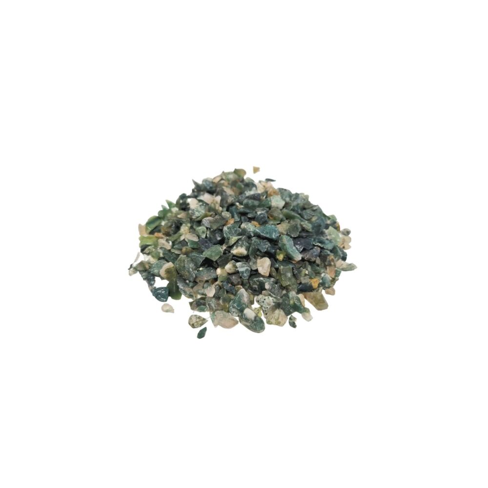 Moss Agate Gemstone Chips Bulk - 1kg