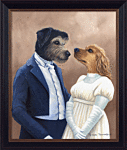 Kennel Club V – Mr & Mrs Fitzwilliam [smaller Size] By Peter Annable - Framed Art