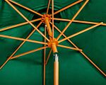 Green 3m Woodlook Crank And Tilt Parasol (38mm Pole, 8 Ribs) This Parasol Is Made Using Polyester Fabric Which Has A Weather-proof Coating & Upf Sun Protection Level 50