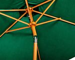 Green 2.5m Woodlook Crank And Tilt Parasol (38mm Pole, 6 Ribs) This Parasol Is Made Using Polyester Fabric Which Has A Weather-proof Coating & Upf Sun Protection Level 50