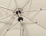Ivory 3m Crank And Tilt Parasol Brushed Aluminium Pole (48mm Pole, 8 Ribs) This Parasol Is Made Using Polyester Fabric Which Has A Weather-proof Coating & Upf Sun Protection Level 50