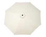 Ivory 3m Crank And Tilt Parasol Brushed Aluminium Pole (48mm Pole, 8 Ribs) This Parasol Is Made Using Polyester Fabric Which Has A Weather-proof Coating & Upf Sun Protection Level 50