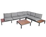 Aspen 6 Seat Modular Set 1 Coffee Table, 2x End Pieces, 1x Corner Piece, 3x Middle Chairs