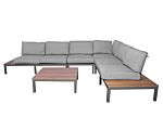 Aspen 6 Seat Modular Set 1 Coffee Table, 2x End Pieces, 1x Corner Piece, 3x Middle Chairs