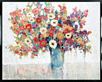 Bright Bouquet Ii By Tim O'toole - Framed Canvas