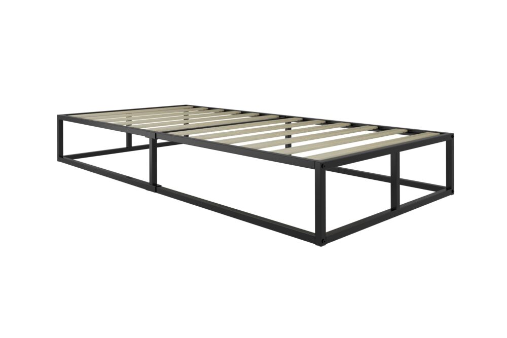Soho Metal Platform Single Bed Black