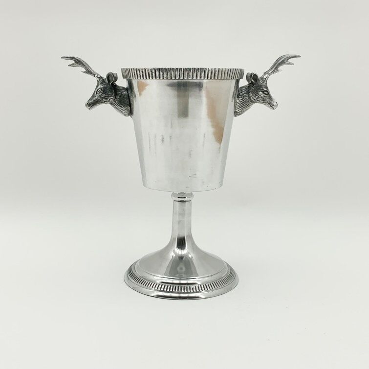 46cm Nickel Plated Stag Champagne Bucket