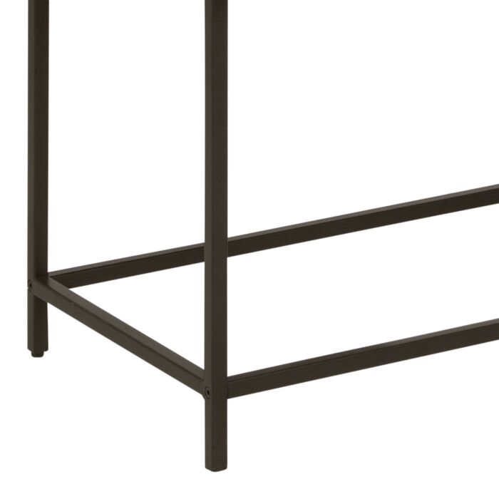 Seaford 2 Glass Door Display Cabinet In Black & Oak
