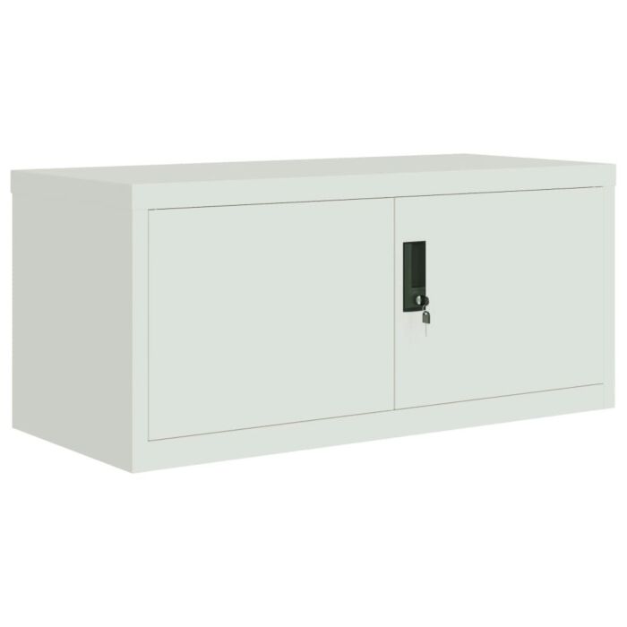 Vidaxl File Cabinet Light Grey 90x40x130 Cm Steel