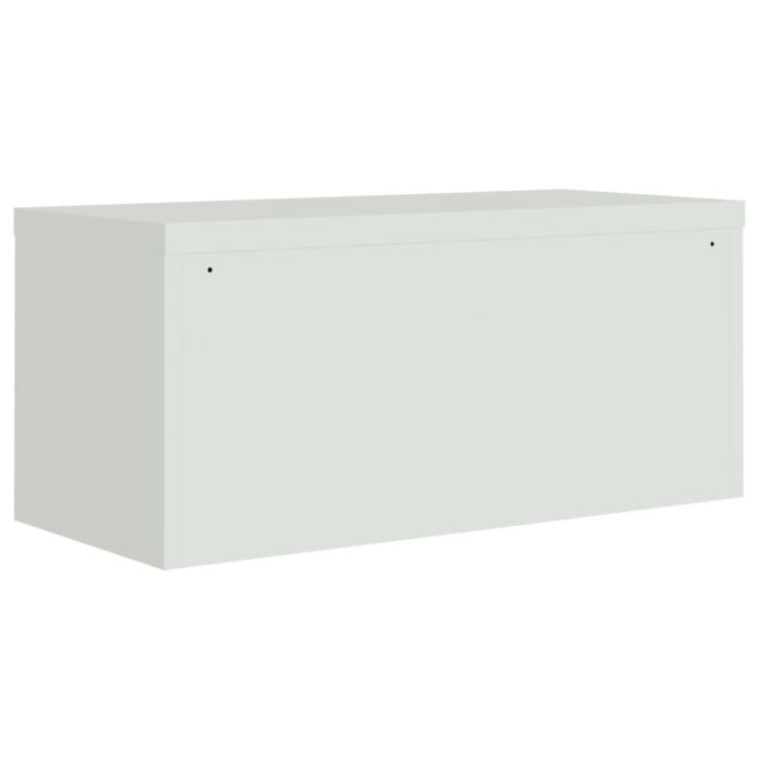 Vidaxl File Cabinet Light Grey 90x40x130 Cm Steel