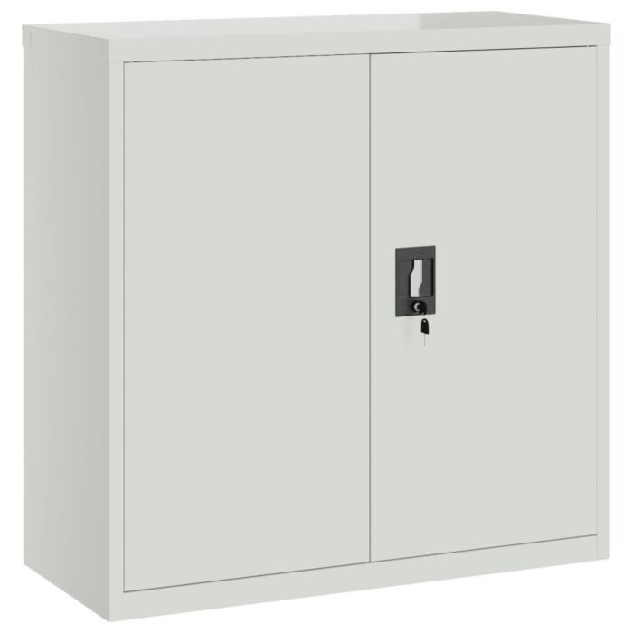 Vidaxl File Cabinet Light Grey 90x40x130 Cm Steel