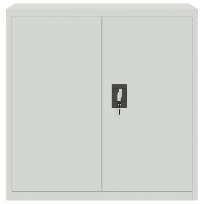 Vidaxl File Cabinet Light Grey 90x40x130 Cm Steel