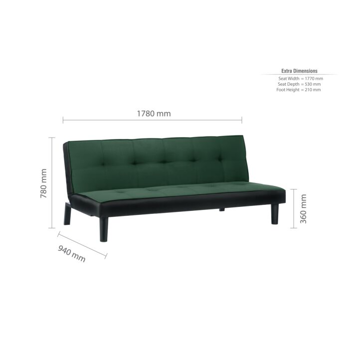 Aurora Sofa Bed Emerald