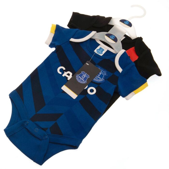 Everton Fc 2 Pack Bodysuit 6-9 Mths