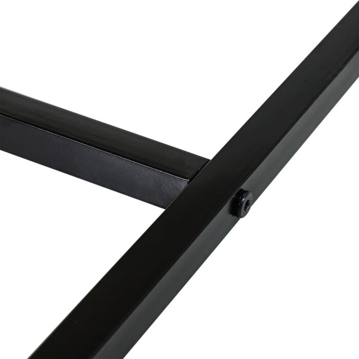 Homcom Bedside Table Nightstand Two-draw Bedroom Storage Unit Unique Zig Zag Design W/ Black Metal Handles Melamine Finish