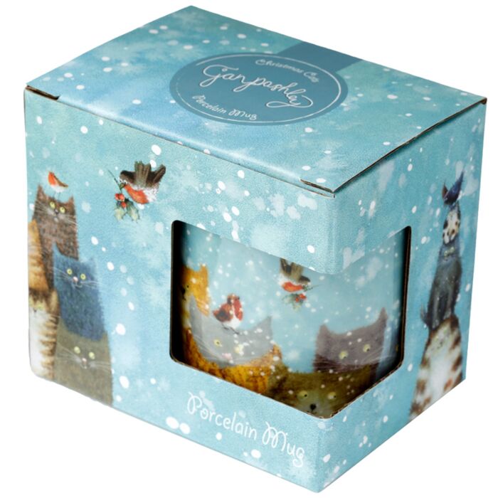 Jan Pashley Christmas Cats Porcelain Mug