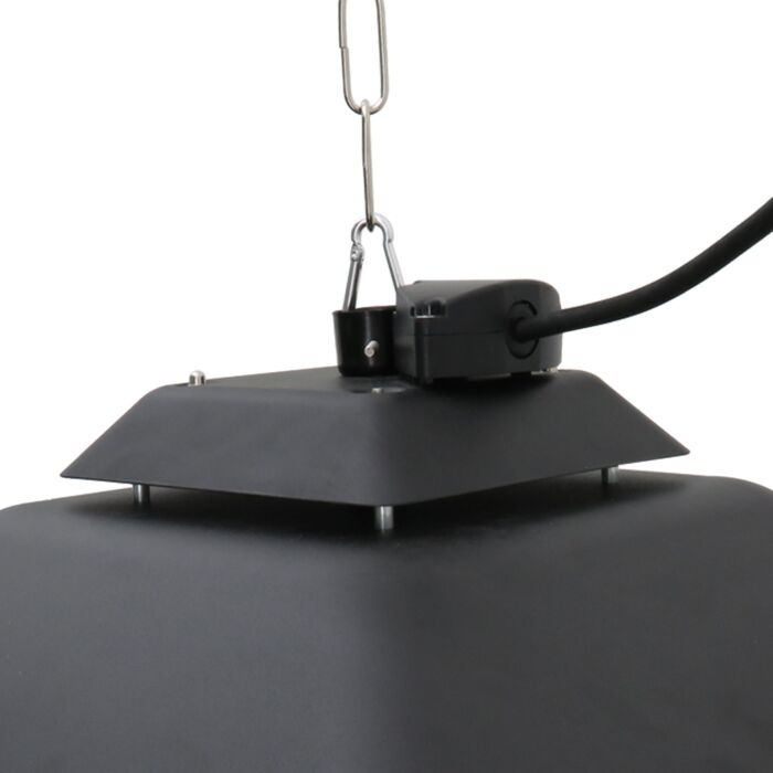 Outsunny 2kw Outdoor Hanging Ceiling Mounted Aluminium Halogen Electric Heater Led Garden Patio Warmer W/remote Control