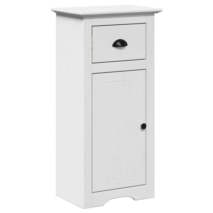 Vidaxl 4 Piece Bathroom Furniture Set Bodo White Solid Wood Pine