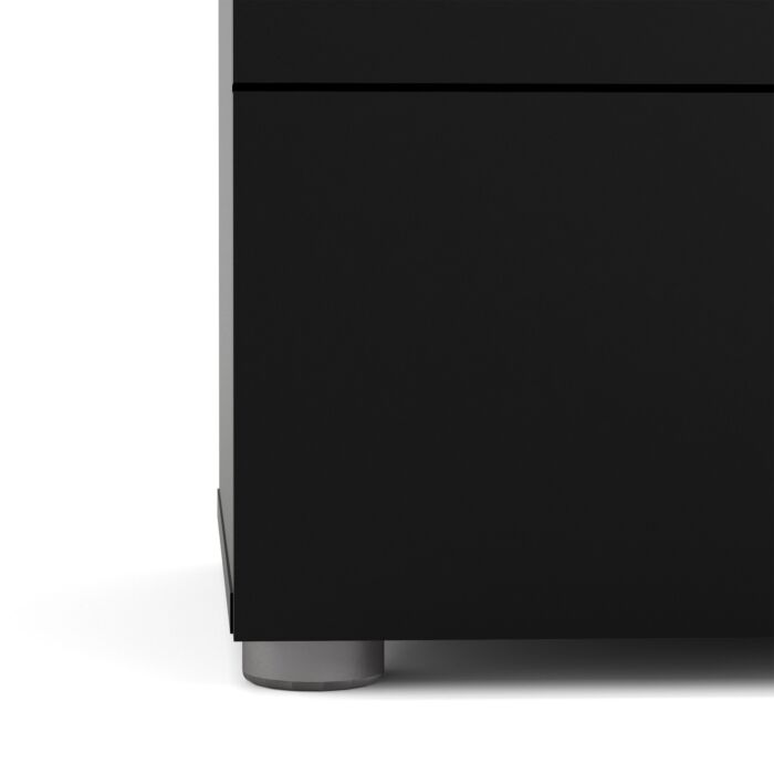Pepe Wide Chest Of 8 Drawers (4+4) In Black