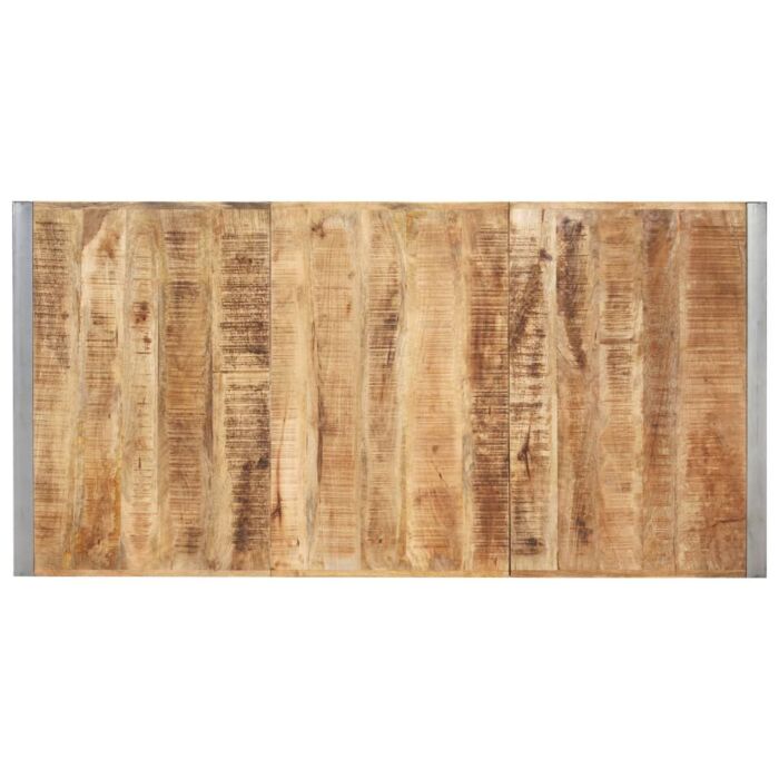 Vidaxl Dining Table 200x100x75 Cm Solid Rough Mango Wood