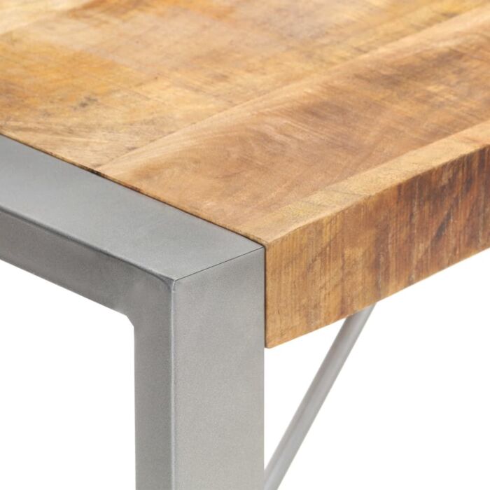Vidaxl Dining Table 200x100x75 Cm Solid Rough Mango Wood