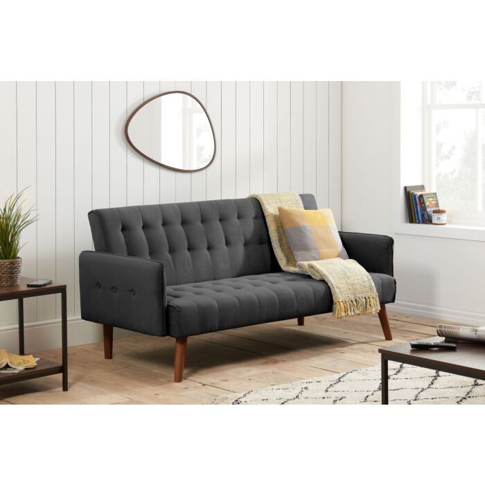 Hudson Sofa Bed Charcoal