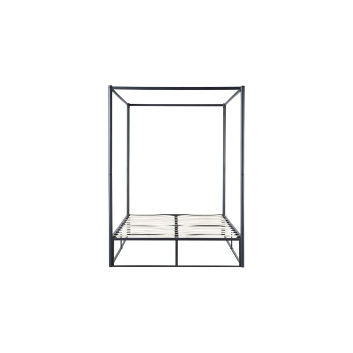 Farringdon King Metal 4 Poster Bed Black