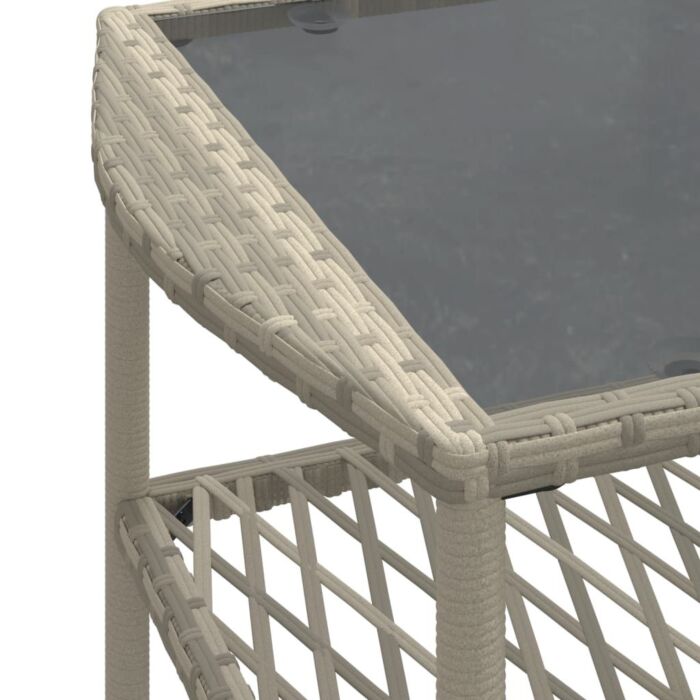 Vidaxl 4 Piece Garden Sofa Set With Cushions Light Grey Poly Rattan